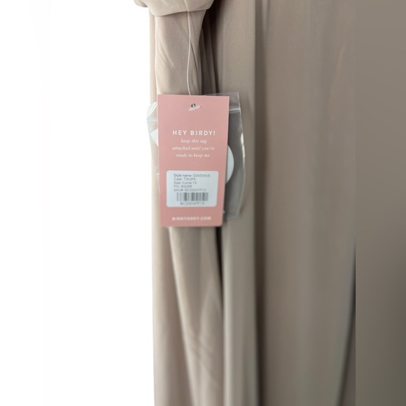 NWT Show Me Your MuMu Caitlin Ruffle Maxi 'ME The Ring Crisp' Beige XXS - Picture 6 of 11